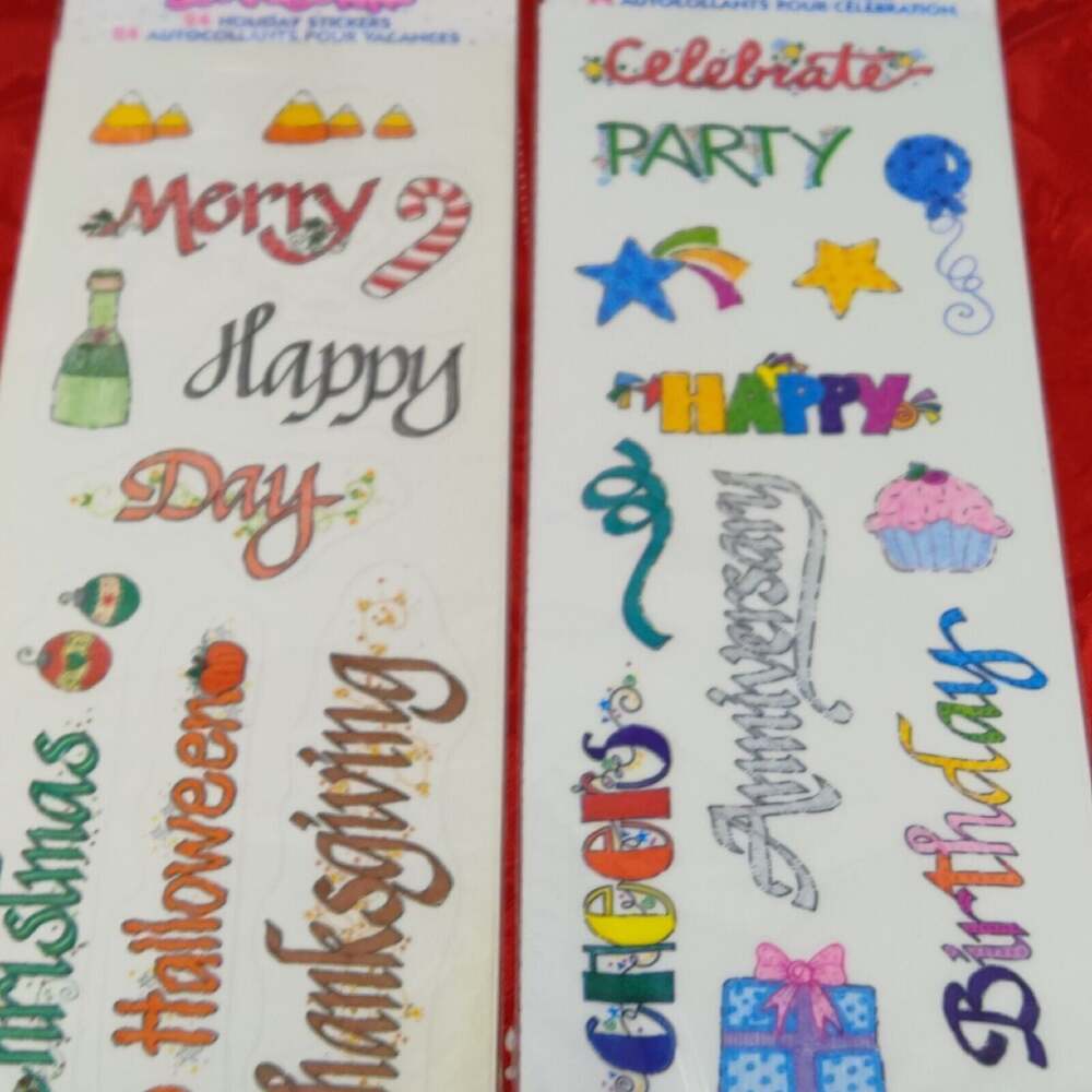 2X COLORBOK 8"X8" MEMORY BOOK Front Photo Window & Red 8x8 Plus tons of extras!! - Picture 11 of 14